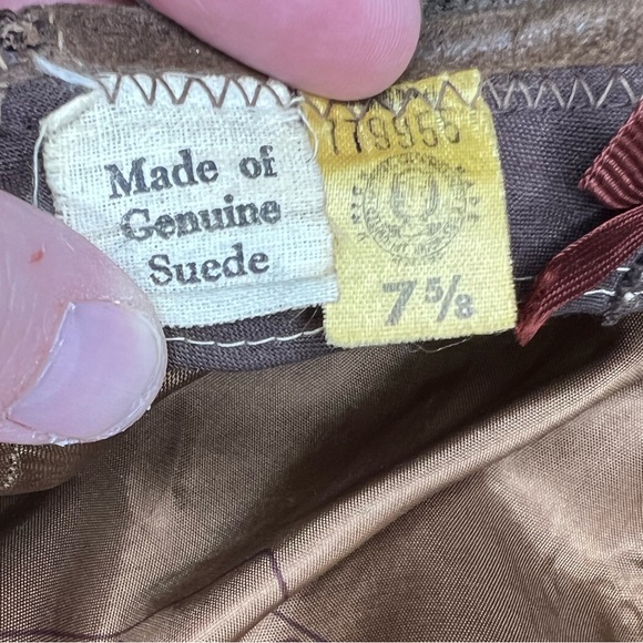 Trav’ler By Country Gentlemen suede driver Cabbie Cap hat brown 7 5/8 A57 - Picture 8 of 11